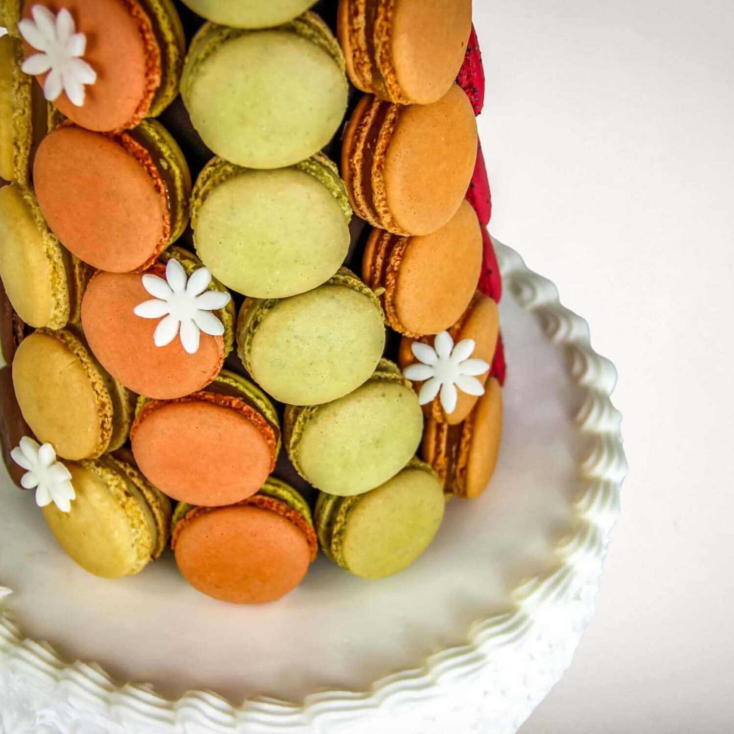 Pièce-montée de macarons