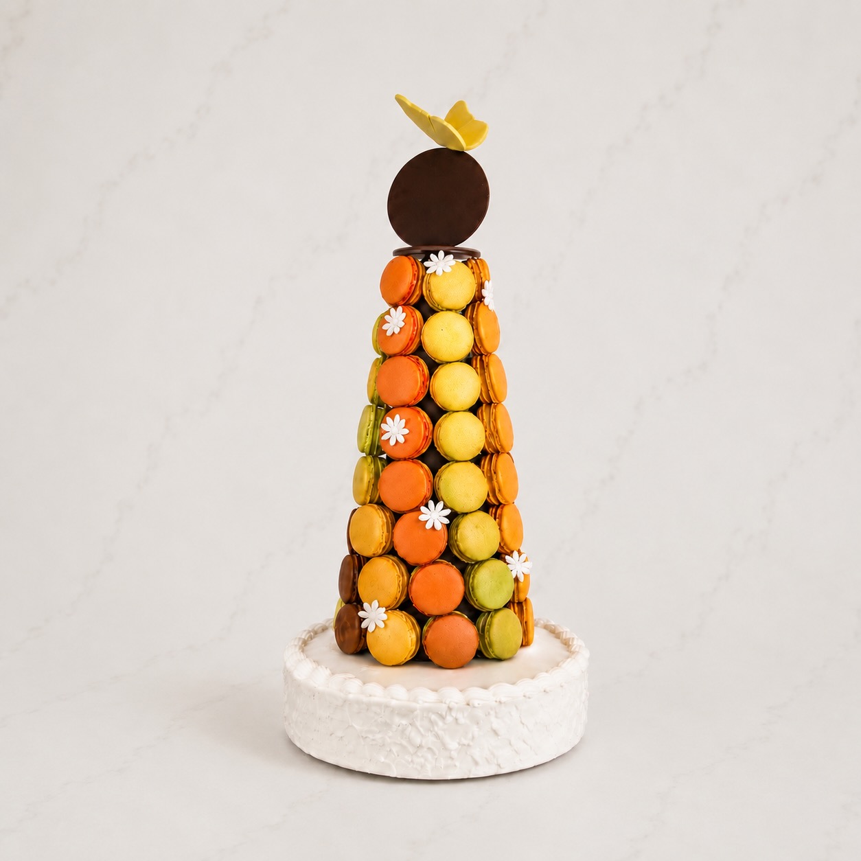 Pièce-montée de macarons