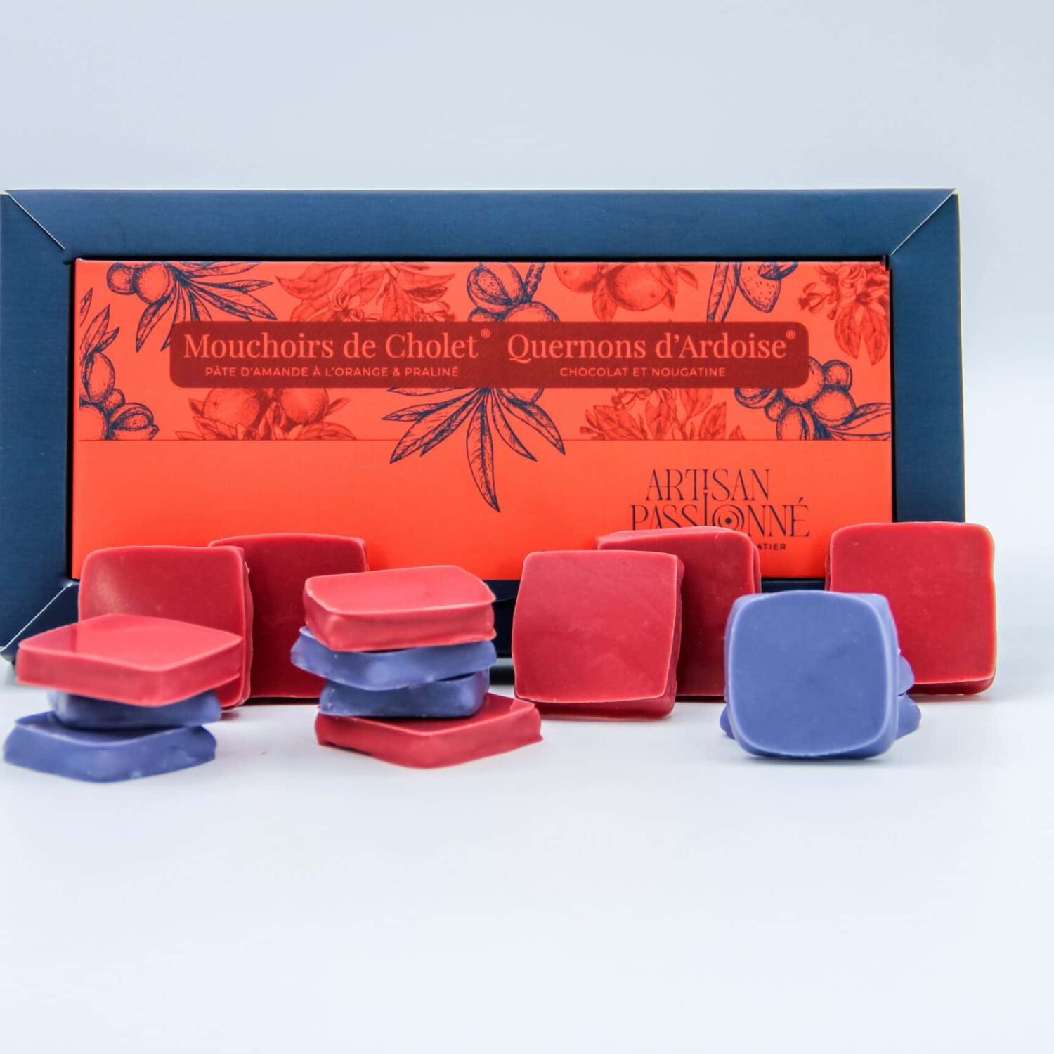Coffret 20 pièces Mouchoirs de Cholet et Quernon d'Ardoise