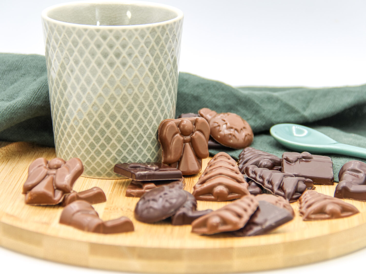 friture Noël chocolat lait noir artisanal