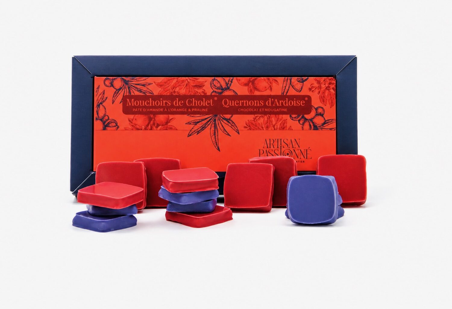 Coffret 20 pièces Mouchoirs de Cholet et Quernon d'Ardoise