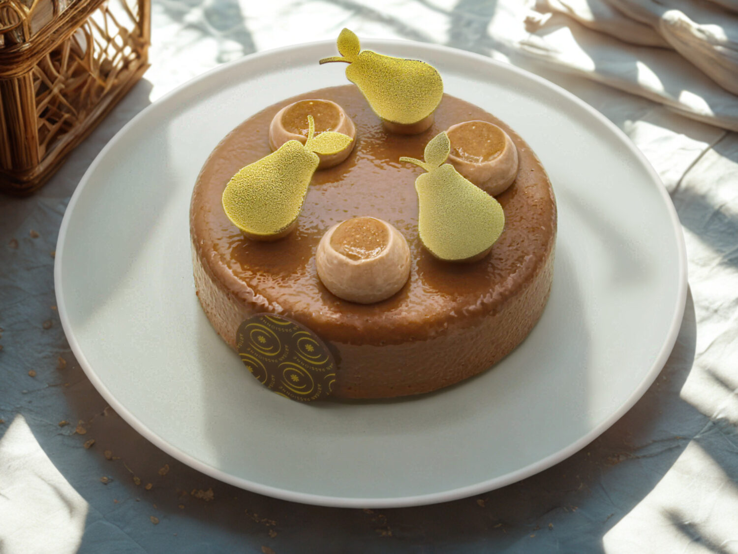 Gâteau William au chocolat et à la poire, recette végétale signée Artisan Passionné