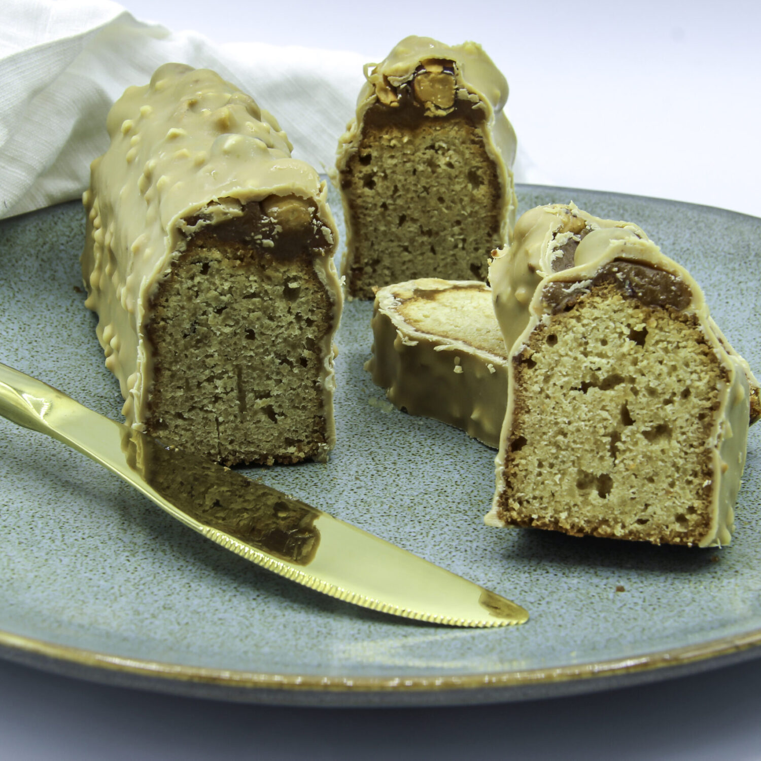 Cake caramel et éclats de noisettes
