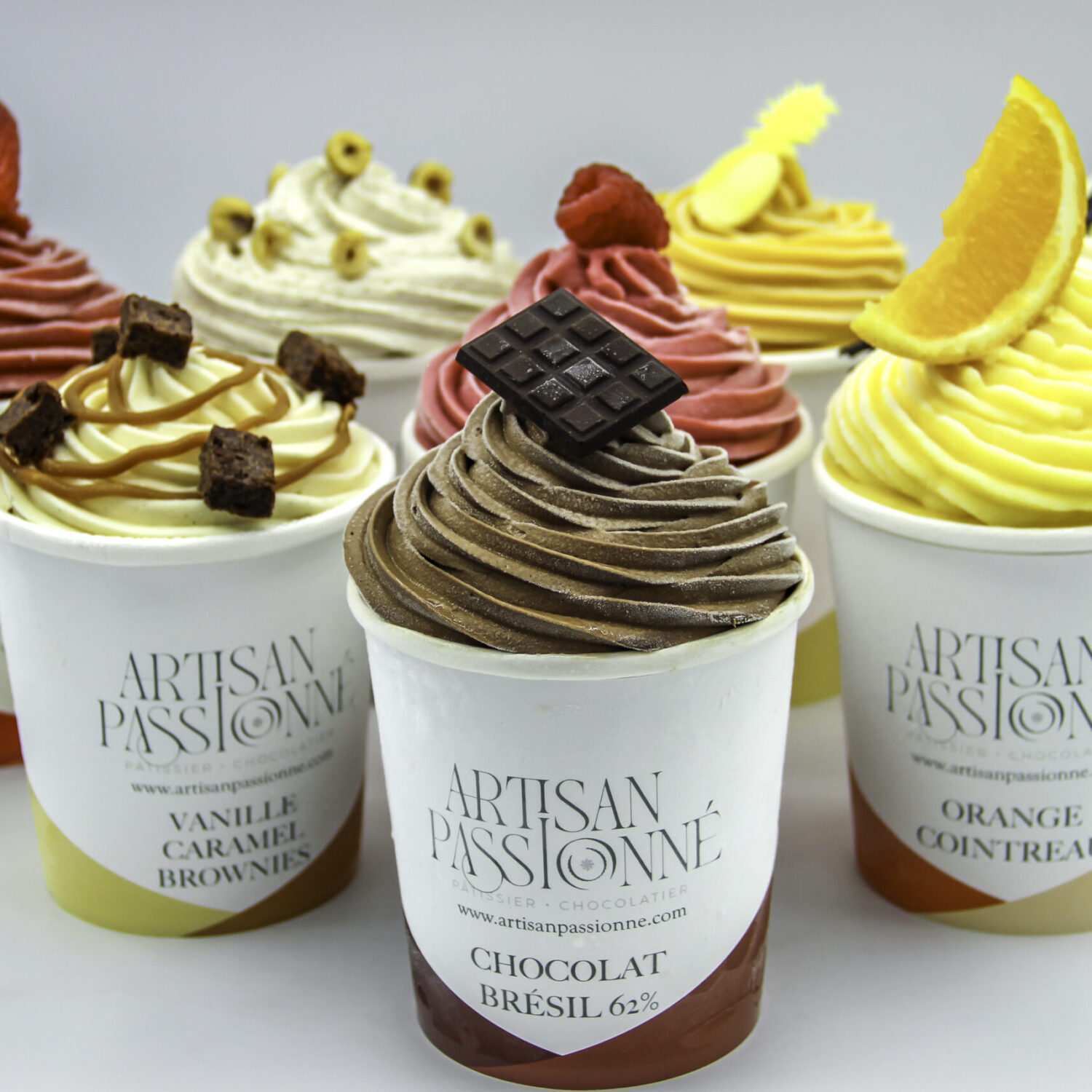 Glace du moment : citron verveine 1/2 litre