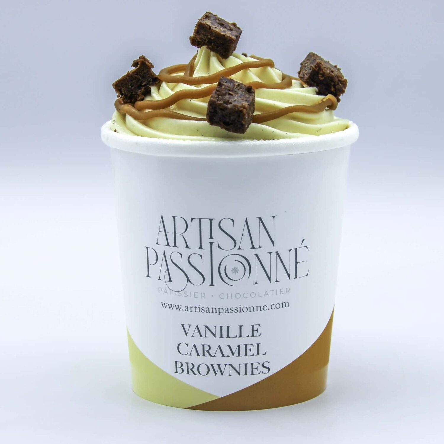 Glace Vanille Caramel Brownie 1/2 litre