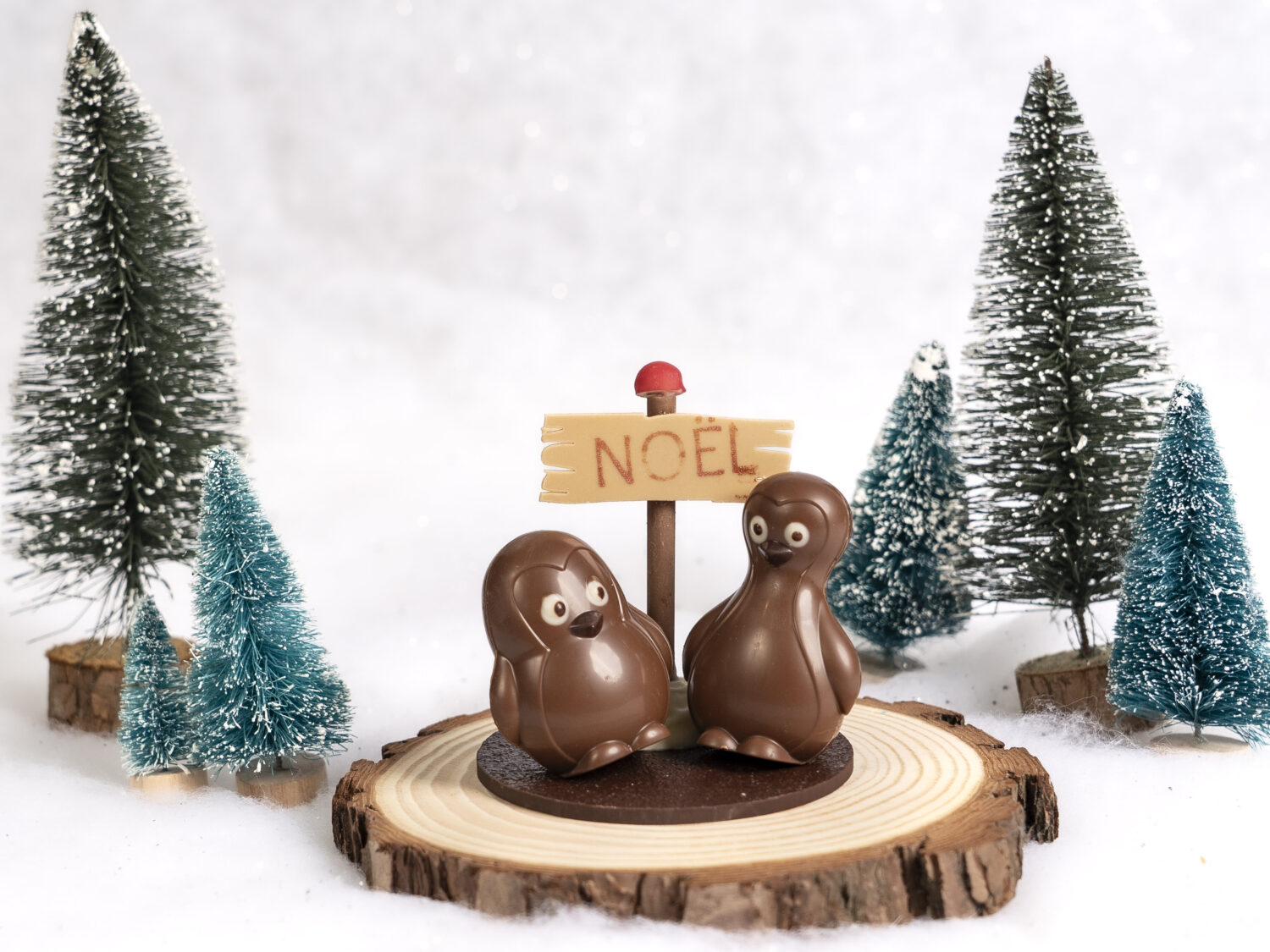 Décoration de table pingouin