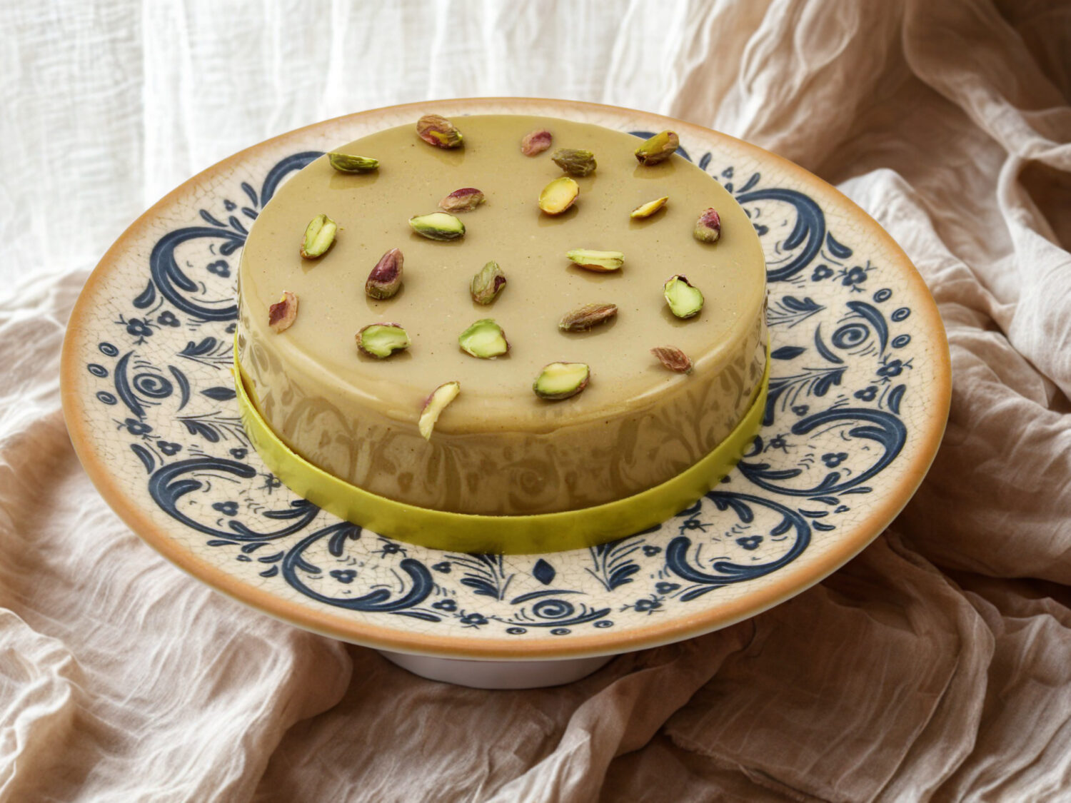 Gâteau Marrakech à la fleur d’oranger et pistache, spécialité d’Artisan Passionné