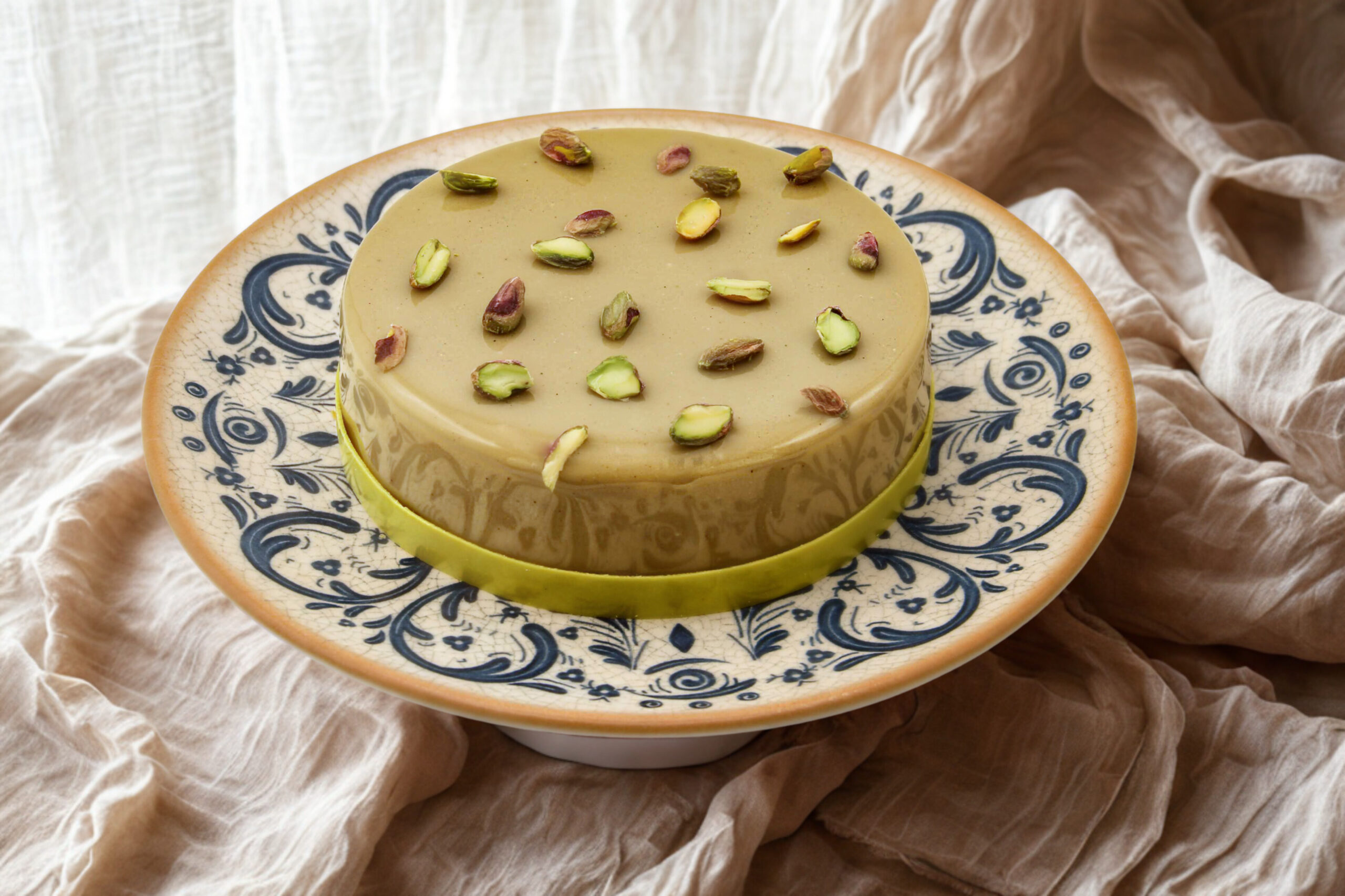 Gâteau Marrakech à la fleur d’oranger et pistache, spécialité d’Artisan Passionné