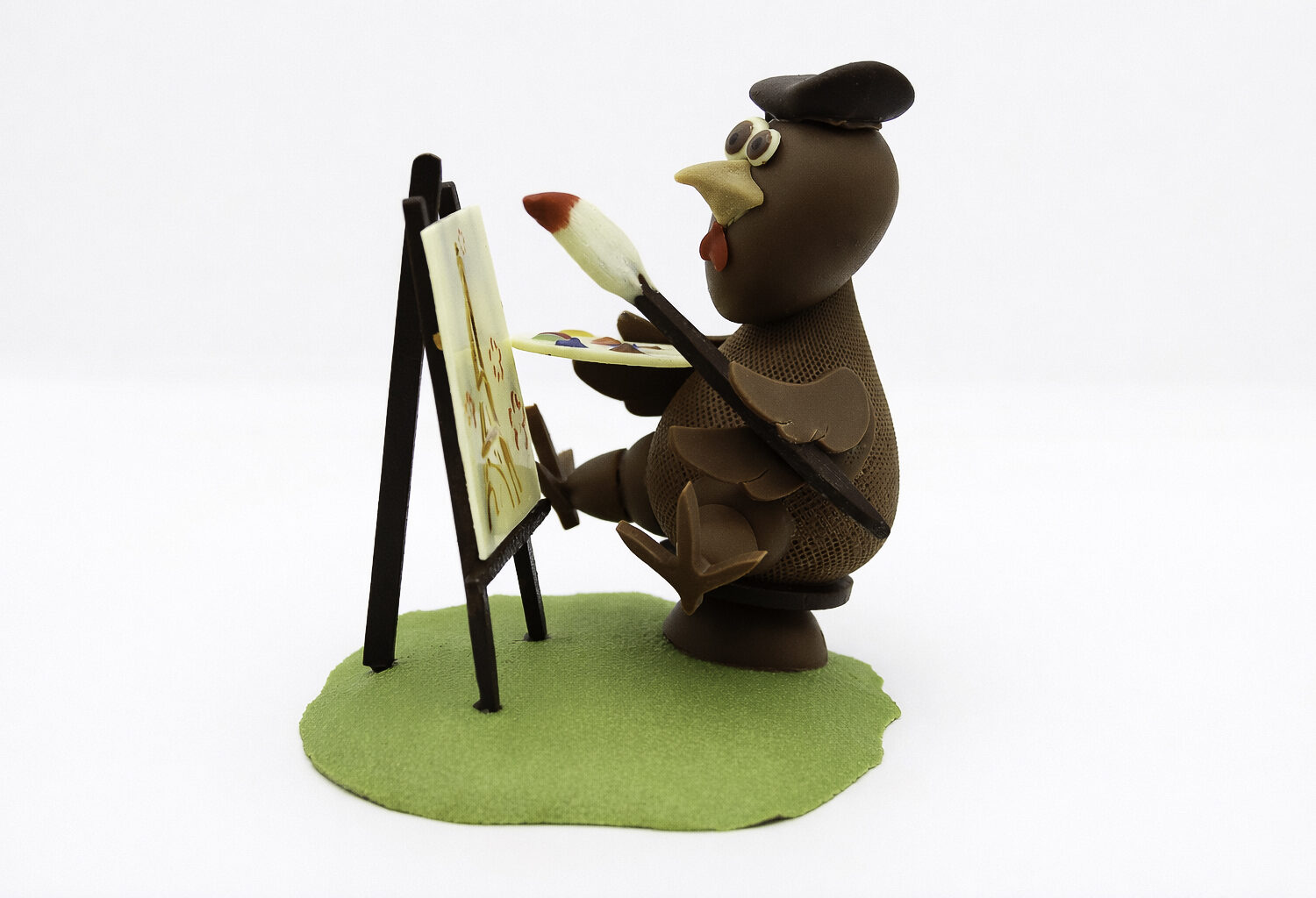 Peintre chocolat montage Pâques