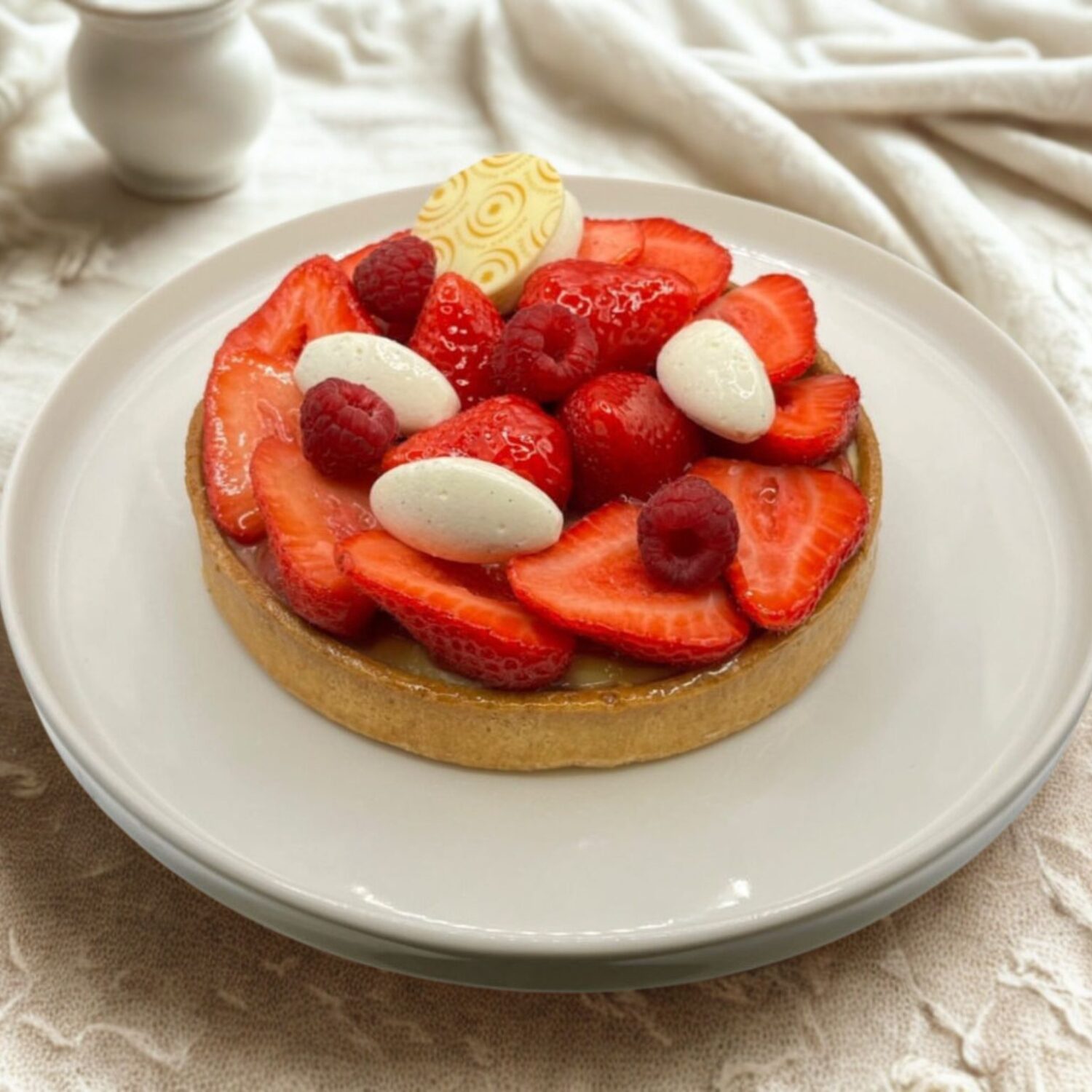 tarte aux fraises françaises