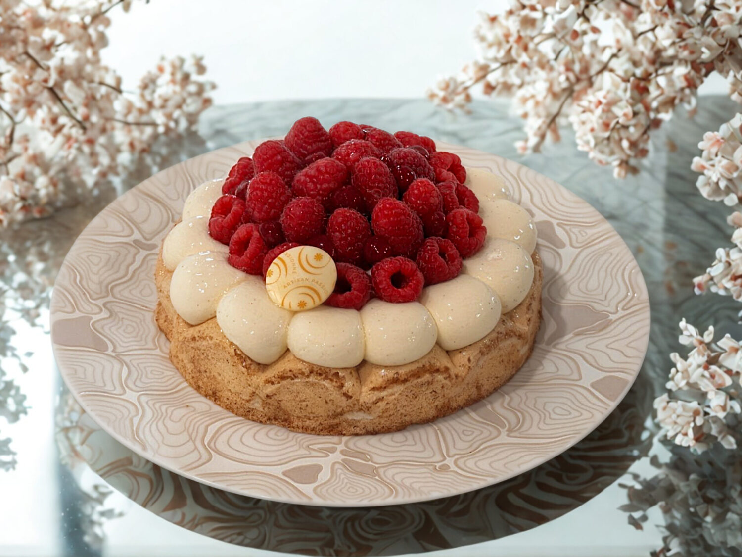 Gâteau Val de Loire à la framboise, pâtisserie artisanale aux fruits rouges