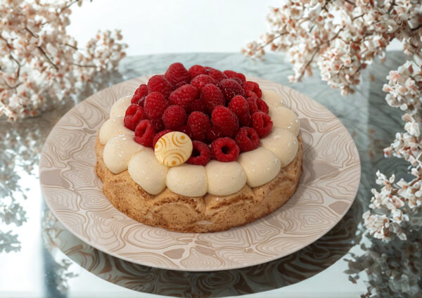 Gâteau Val de Loire à la framboise, pâtisserie artisanale aux fruits rouges