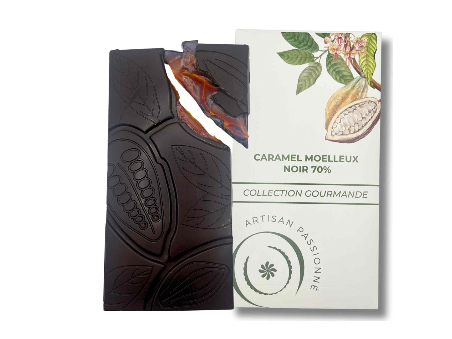 Tablette caramel moelleux noir