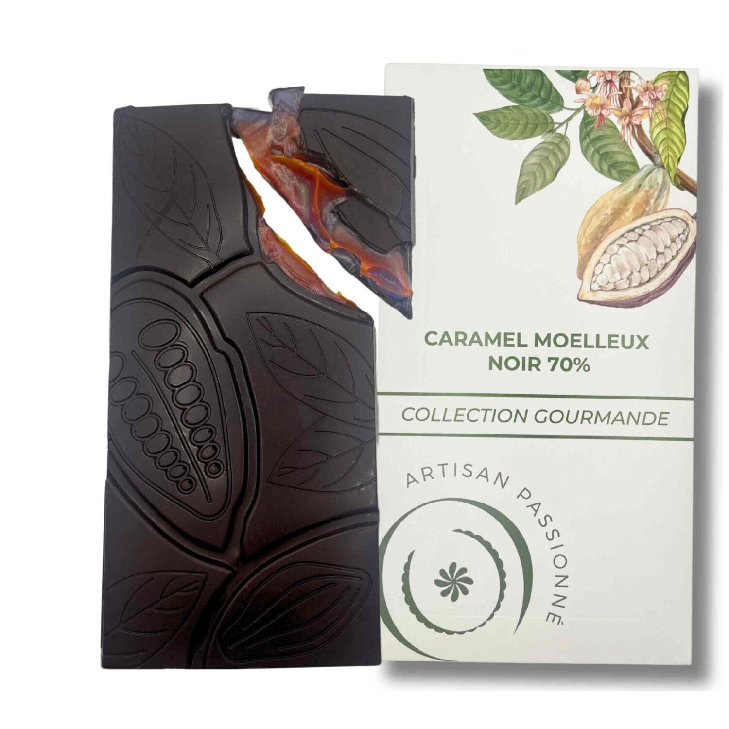 Tablette caramel moelleux noir