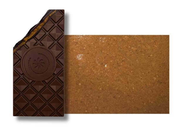 Tablette praliné croustillant noir 70%