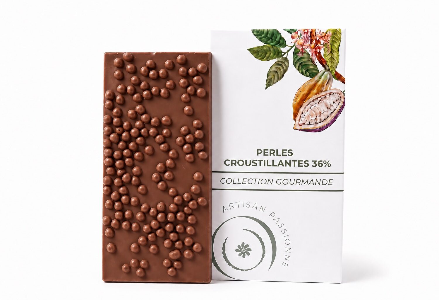 Tablette caramel et perles croustillantes 36%