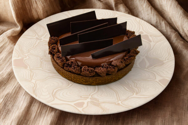Tarte Tanzanie au chocolat noir, création artisanale d'Artisan Passionné à Angers et Cholet