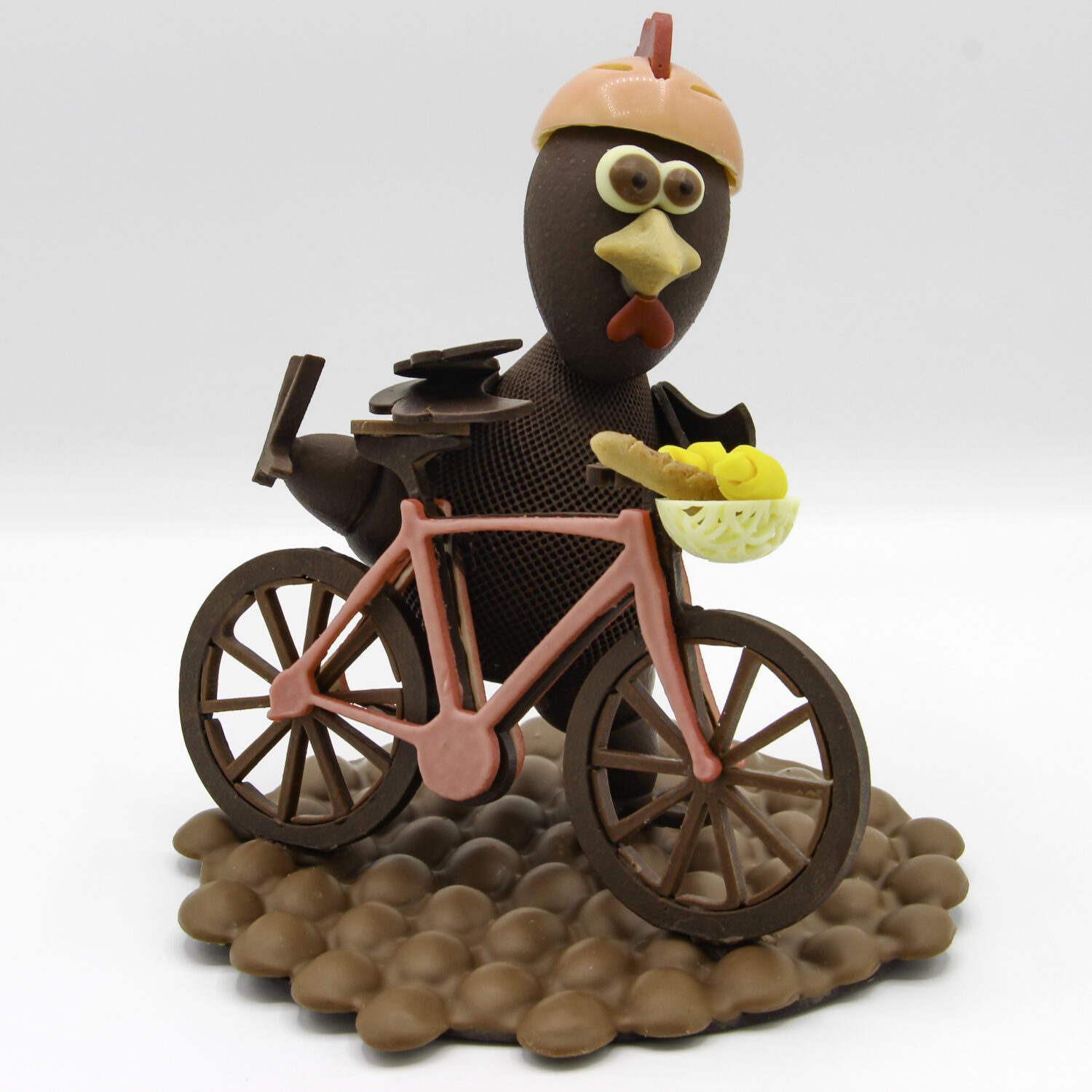 Poule cycliste chocolat Pâques